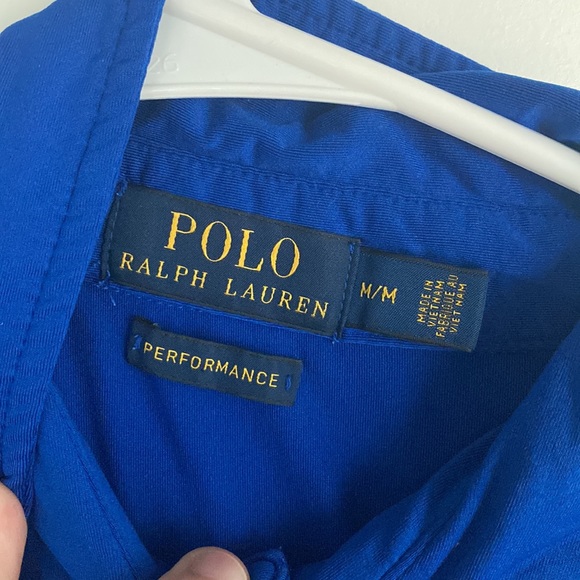 Royal Blue Polo Ralph Lauren Performance Polo Medium - Picture 2 of 2